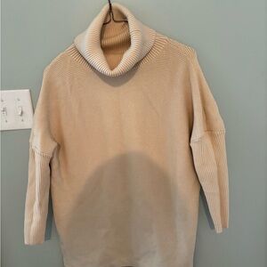 Elegant Cream Turtleneck Sweater